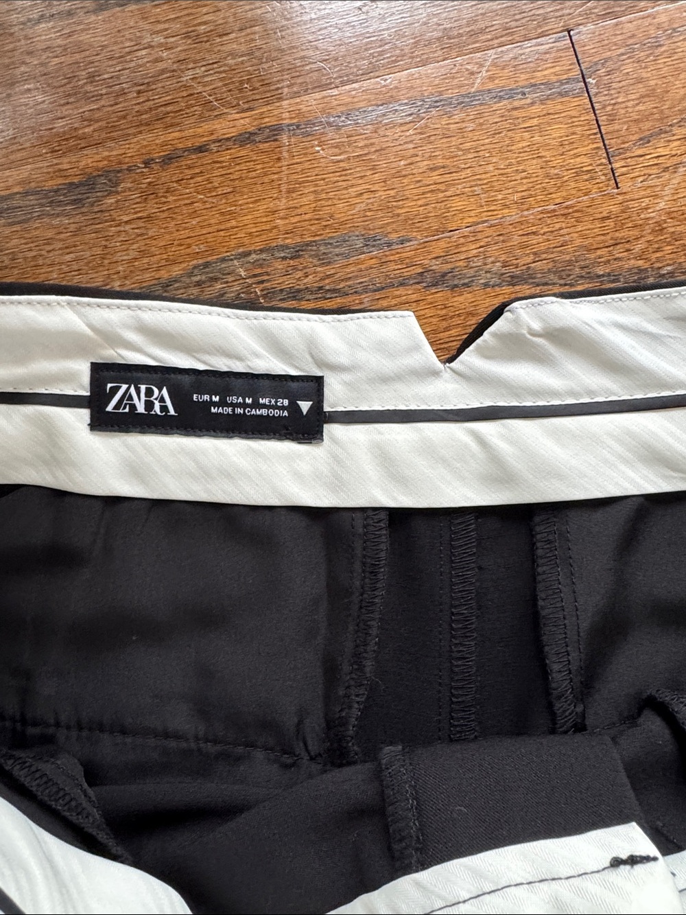 Zara woman’s Size M Wide-Leg Dress Pants - Black - Picture 3 of 5